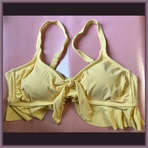 Xhileration women's 14W yellow bikini top